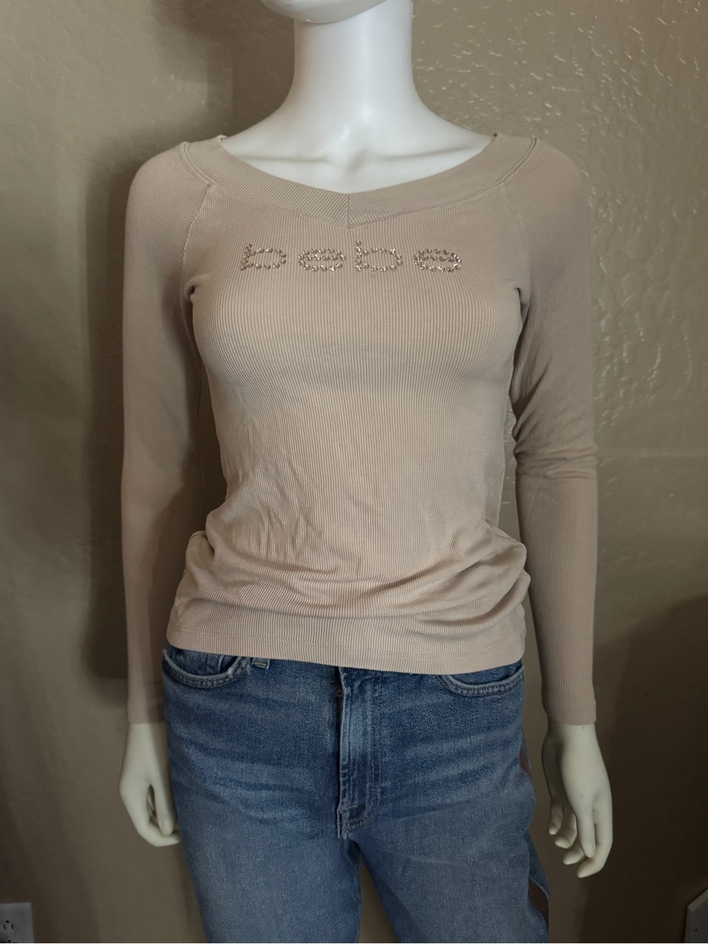 Bebé tan long sleeve top
